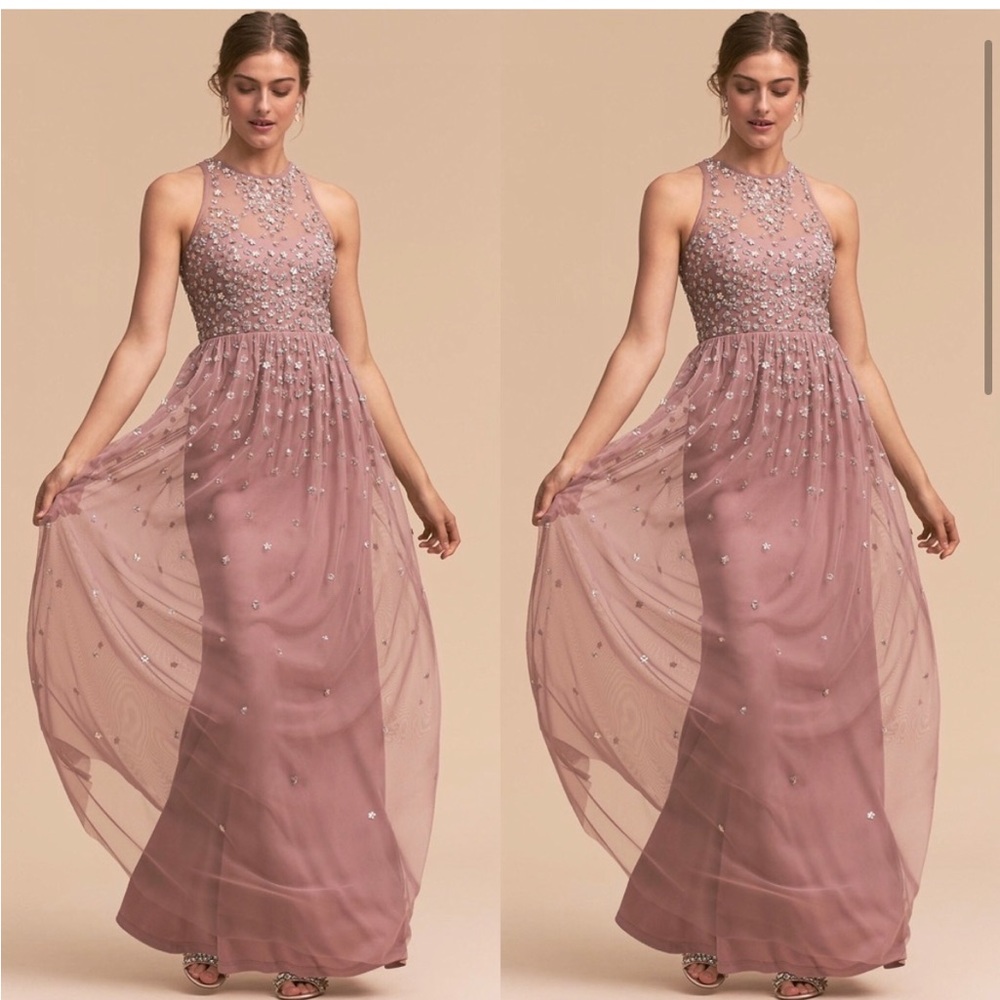 Anthropologie x BHLDN Ginny Wedding Dress Rose